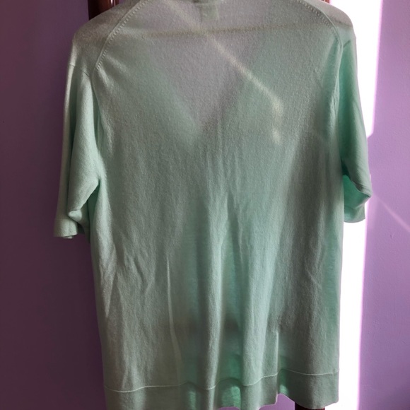 J CREW Cashmere Short Sleeve Sweater M - Picture 5 of 10